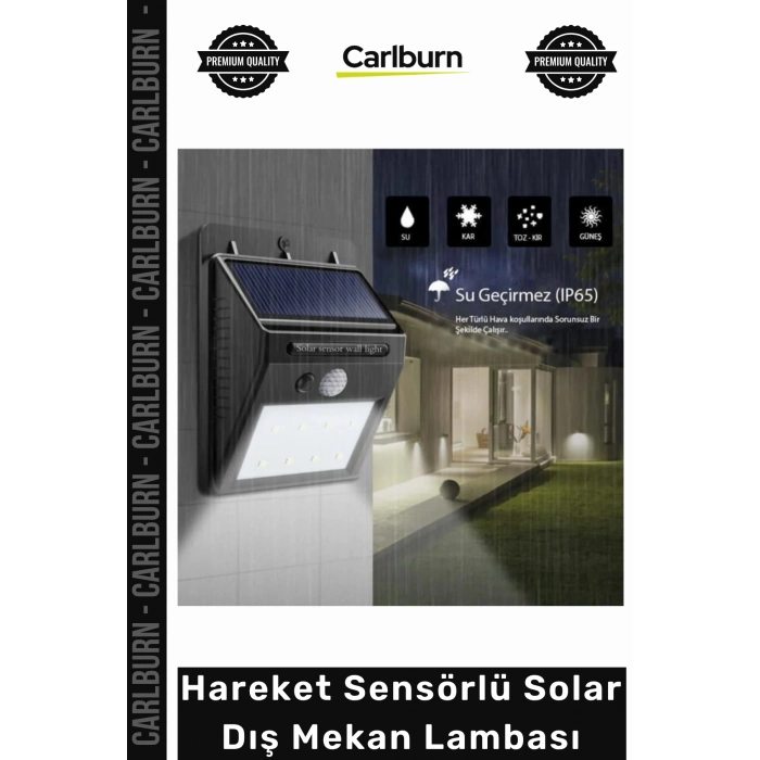 #Solar Bahçe Aydınlatma Güneş Enerjili Su Geçirmez Led Hareket Sensörlü Solar Dış Mekan Lambası