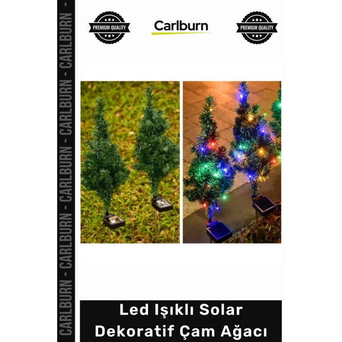#Solar Bahçe Aydınlatma LED Işıklı Dış Mekan Güneş Enerjili Dayanıklı Solar Dekoratif Çam Ağacı