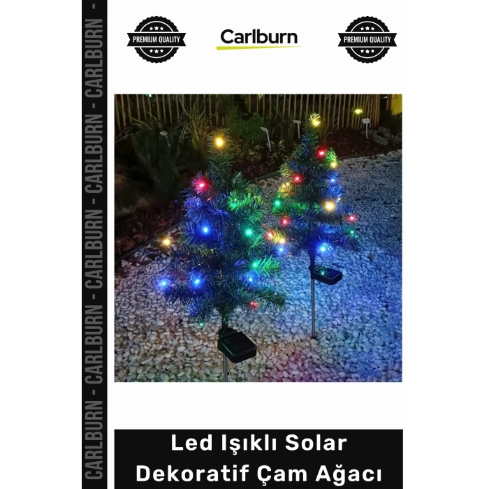 #Solar Bahçe Aydınlatma LED Işıklı Dış Mekan Güneş Enerjili Dayanıklı Solar Dekoratif Çam Ağacı