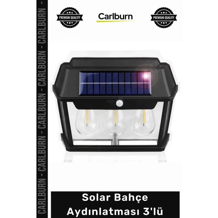 #Solar Dış Mekan Güneş Enerjili Su Geçirmez Dekoratif Led Lamba Solar Bahçe Aydınlatması 3lü