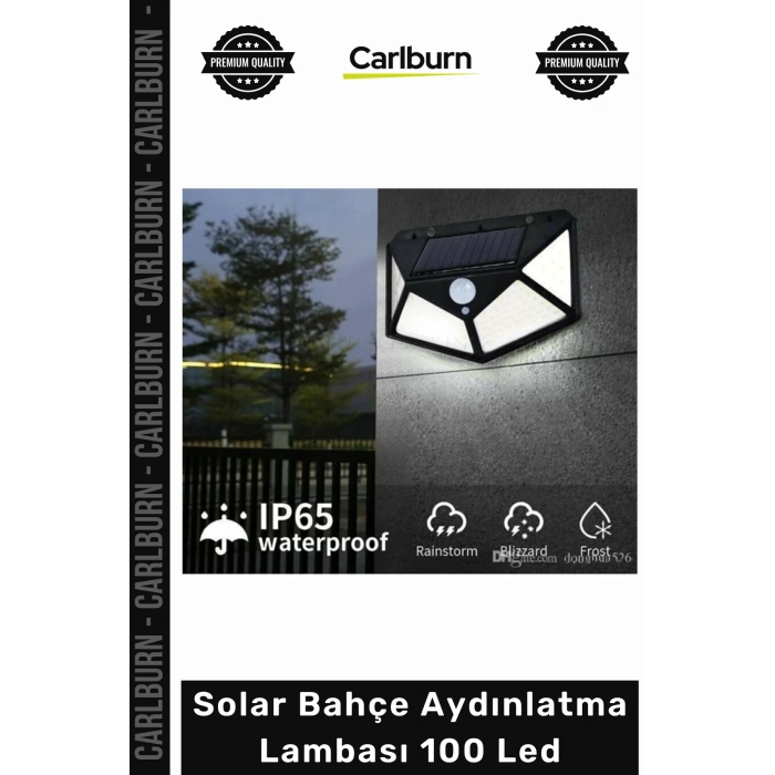 #Solar Dış Mekan Sensörlü Güneş Enerjili Su Geçirmez Solar Bahçe Aydınlatma Lambası 100 Led