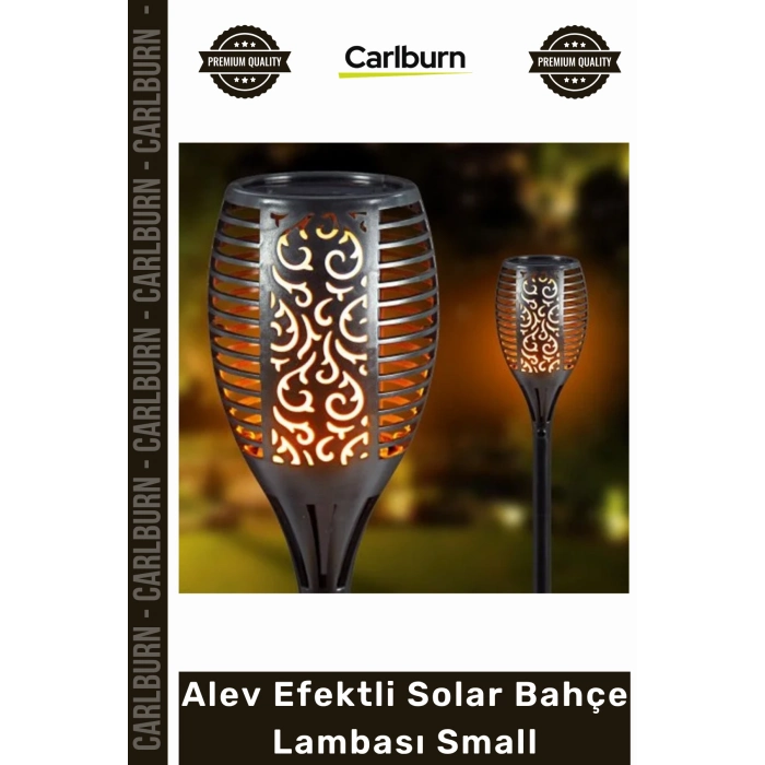 #Solar Güneş Enerjili Dekoratif Su Geçirmez Dış Mekan Led Alev Efektli Solar Bahçe Lambası Small