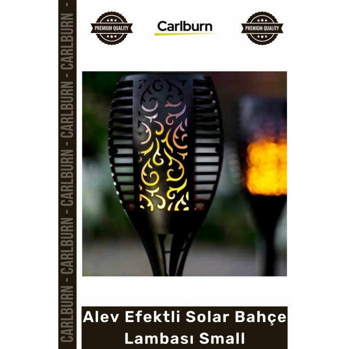 #Solar Güneş Enerjili Dekoratif Su Geçirmez Dış Mekan Led Alev Efektli Solar Bahçe Lambası Small