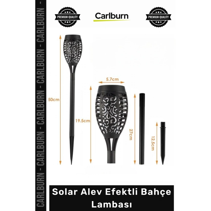 #Solar Güneş Enerjili LED Dekoratif Dayanıklı Kazıklı Şık Solar Alev Efektli Bahçe Lambası