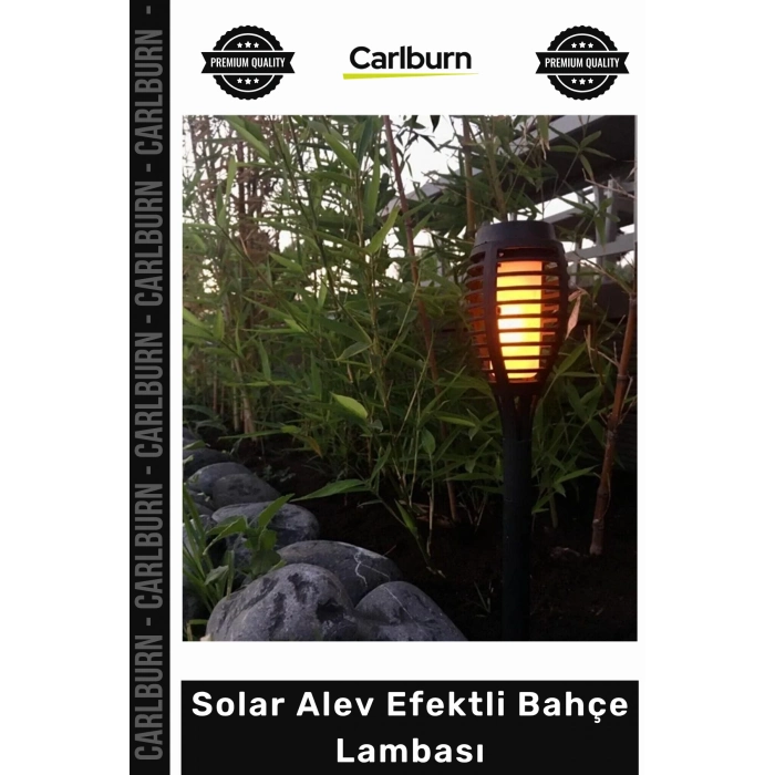 #Solar Güneş Enerjili LED Dekoratif Dayanıklı Kazıklı Şık Solar Alev Efektli Bahçe Lambası