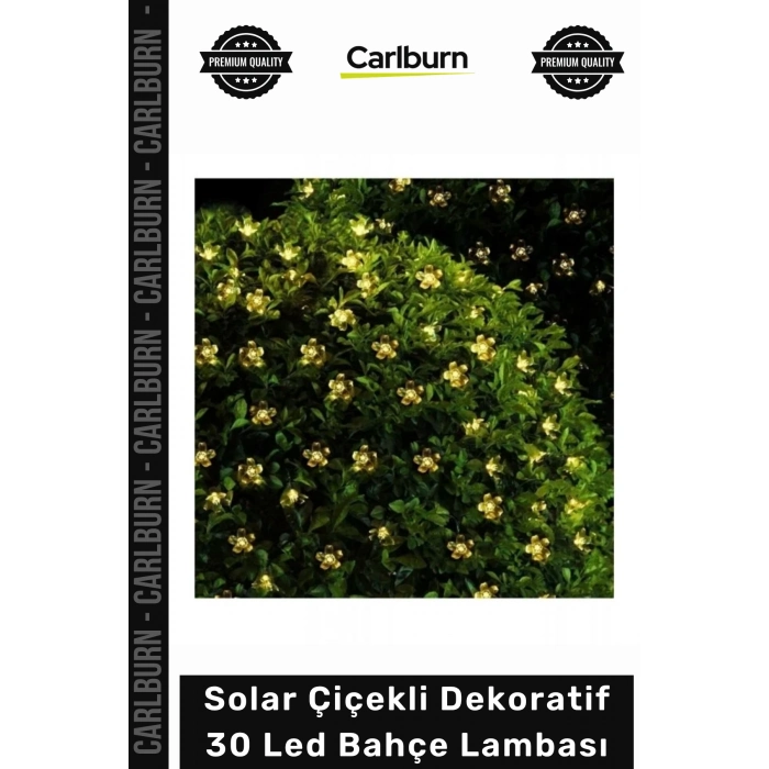 #Solar Günışığı Dış Mekan Peyzaj Aydınlatma Panel Solar Çiçekli Dekoratif 30 Led Bahçe Lambası
