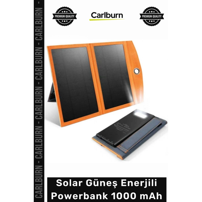 #Solar Kamp Karavan Taşınabilir Şarj Cihazı Hızlı TypeC USB Solar Güneş Enerjili Powerbank 1000mAh
