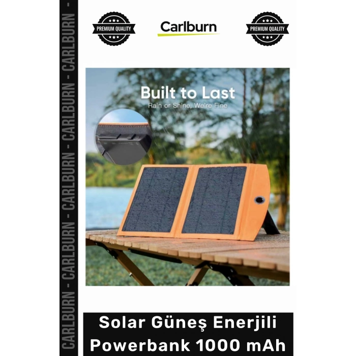 #Solar Kamp Karavan Taşınabilir Şarj Cihazı Hızlı TypeC USB Solar Güneş Enerjili Powerbank 1000mAh