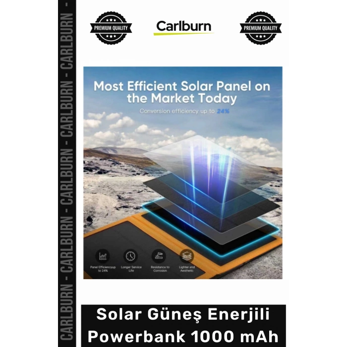#Solar Kamp Karavan Taşınabilir Şarj Cihazı Hızlı TypeC USB Solar Güneş Enerjili Powerbank 1000mAh
