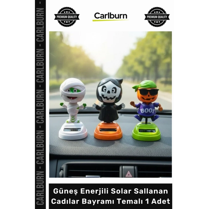 #Solar Masaüstü Dekoratif Mumya Güneş Enerjili Solar Sallanan Cadılar Bayramı Temalı 1 Adet