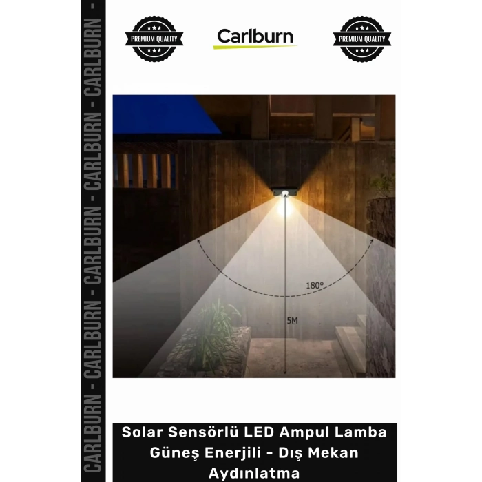 #Solar Su Geçirmez Bahçe Solar Sensörlü LED Ampul Lamba Güneş Enerjili Dış Mekan Aydınlatma