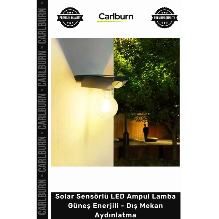 #Solar Su Geçirmez Bahçe Solar Sensörlü LED Ampul Lamba Güneş Enerjili Dış Mekan Aydınlatma