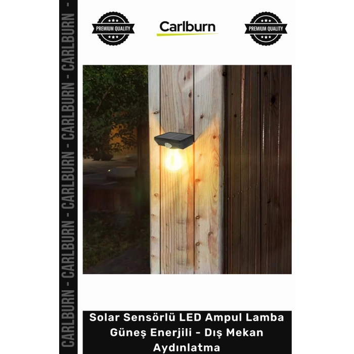#Solar Su Geçirmez Bahçe Solar Sensörlü LED Ampul Lamba Güneş Enerjili Dış Mekan Aydınlatma