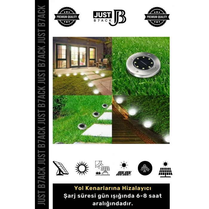 #SolarAydınlatma Su Geçirmez 8 Ledli Solar Güneş Enerjili Bahçe Işık Aydınlatma Gün Işığı 4lü Lamba