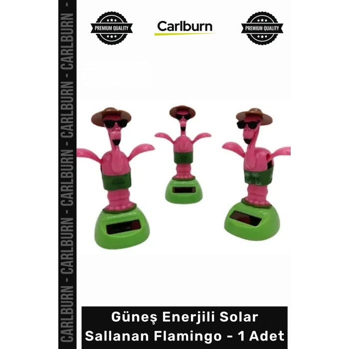 #SolarFlamingo Hediye Güneş Enerjili Solar Dekoratif Araç İçi Hareketli Figür Sallanan Flamingo