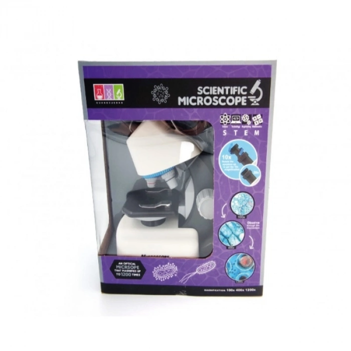 #Mikroskop Bilimsel Çalışmalar Profesyonel Kompakt 1200x Büyütme LED Aydınlatma Stem Mikroskop Seti