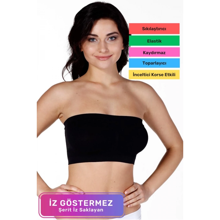 Özel Üretim Straples Sıkılaştırıcı Dikleştirici Şekillendirici Toparlayıcı Kadın Dikişsiz Bondeo Askısız Sütyen