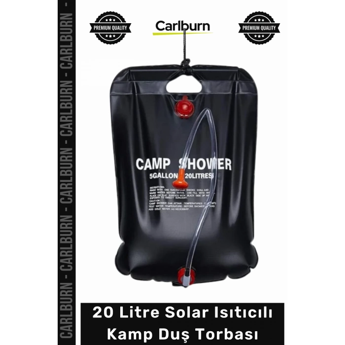#SuTorbası Portatif Güneş Enerjili PVC Outdoor Su Çantası 20 Litre Solar Isıtıcılı Kamp Duş Torbası