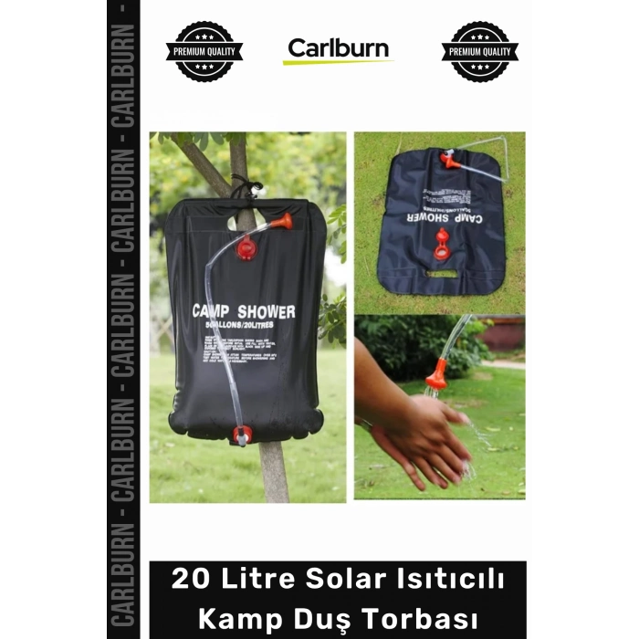 #SuTorbası Portatif Güneş Enerjili PVC Outdoor Su Çantası 20 Litre Solar Isıtıcılı Kamp Duş Torbası