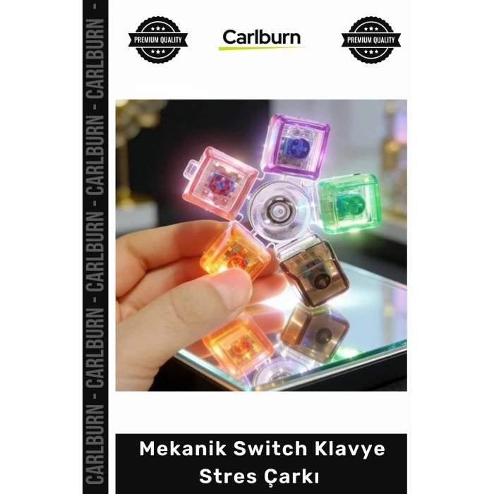 #Switch Hediye Clicky Şeffaf Mekanik Switch Klavye Stres Çarkı Renkli Tuşlu Fidget Oyuncak
