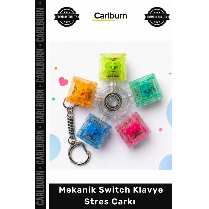 #Switch Hediye Clicky Şeffaf Mekanik Switch Klavye Stres Çarkı Renkli Tuşlu Fidget Oyuncak