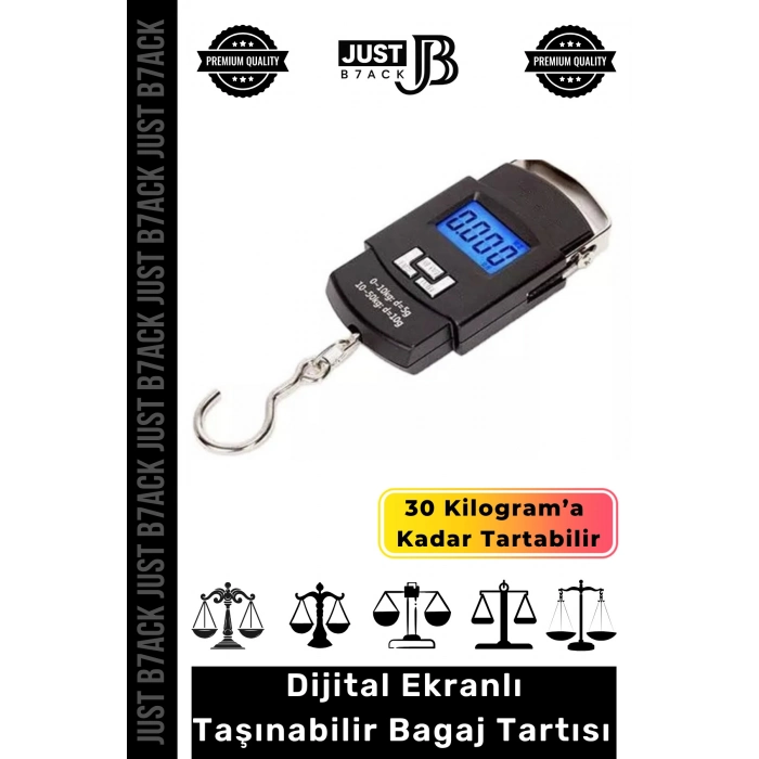 #Tartı Lcd Ekran Seyahat Bavul Ağırlık Pilli Dijital Çok Amaçlı Taşınabilir Bagaj Tartısı Max 30 Kg