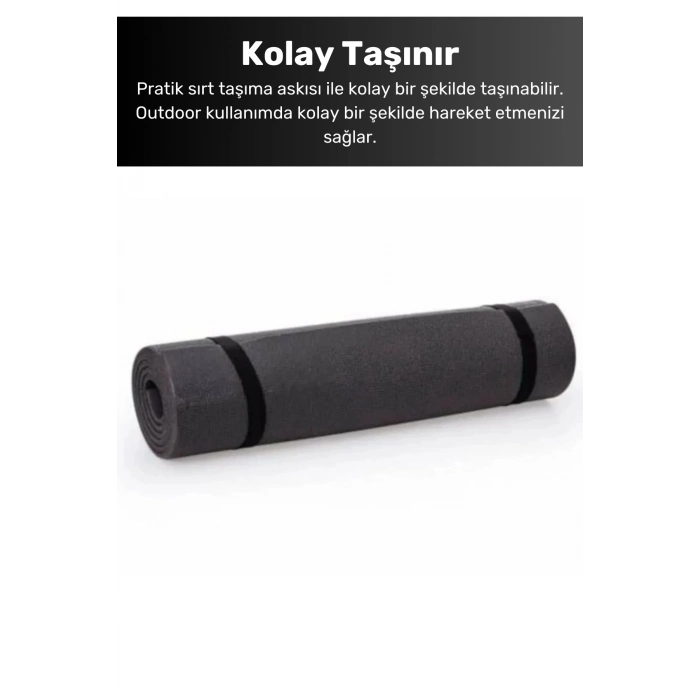 Taşıma Askılı Su Geçirmez Konforlu Kalın Rahat Çift Taraflı Kamp Zemin Çadır Uyku Matı Yer Minderi