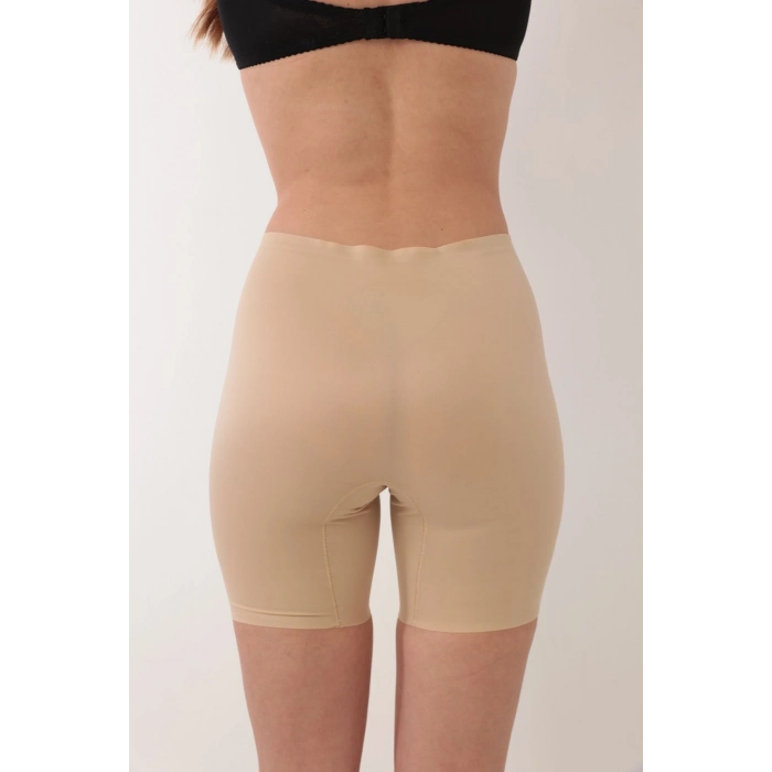 #Korse Dikişsiz Silikonlu Toparlayıcı İz Yapmaz Mikrofiber Esnek Şekillendirici Ten Lazer Kesim Paçalı