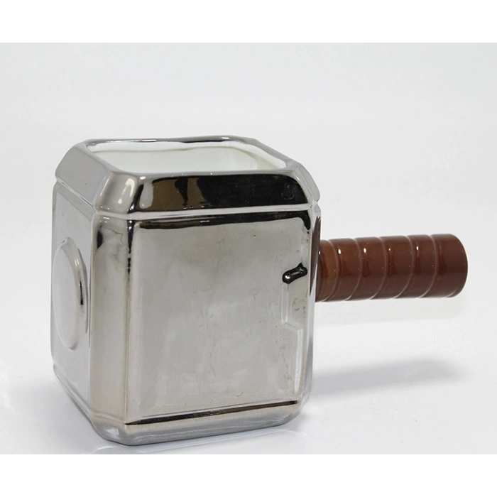#Kupa 11 x 7 cm Dayanıklı Şık Koleksiyon Thor Çekici Mjolnir Tasarım Porselen Kupa Bardak