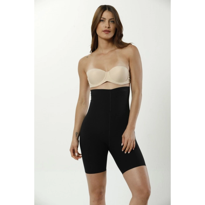 Özel Üretim Kaymaz Kadın Toparlayıcı Şekillendirici İz Yapmaz Lazer Kesim Yüksek Bel Paçalı Korse