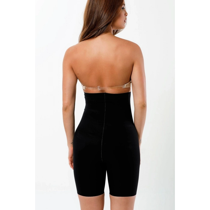 Özel Üretim Kaymaz Kadın Toparlayıcı Şekillendirici İz Yapmaz Lazer Kesim Yüksek Bel Paçalı Korse