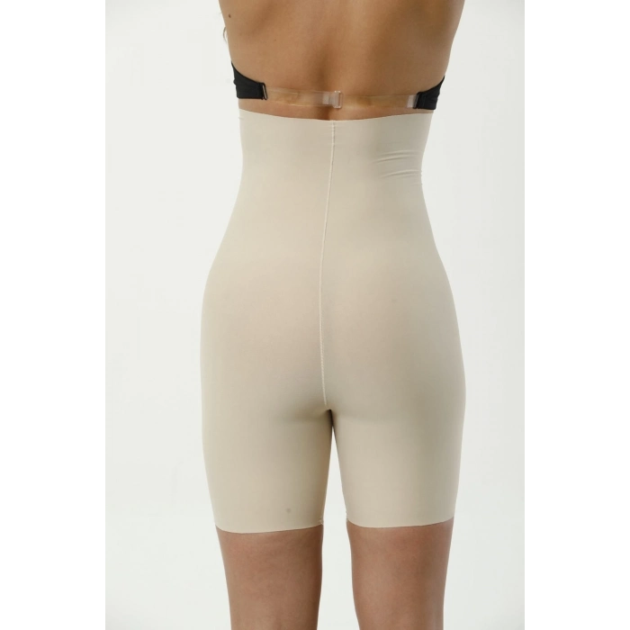 Özel Üretim Kaymaz Kadın Toparlayıcı Şekillendirici İz Yapmaz Lazer Kesim Yüksek Bel Paçalı Korse