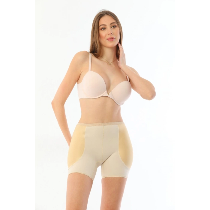 Özel Üretim Vücut Şekillendirici Toparlayıcı Sıkılaştırıcı İz Göstermeyen Yandan Destekli Pop-Up Şort