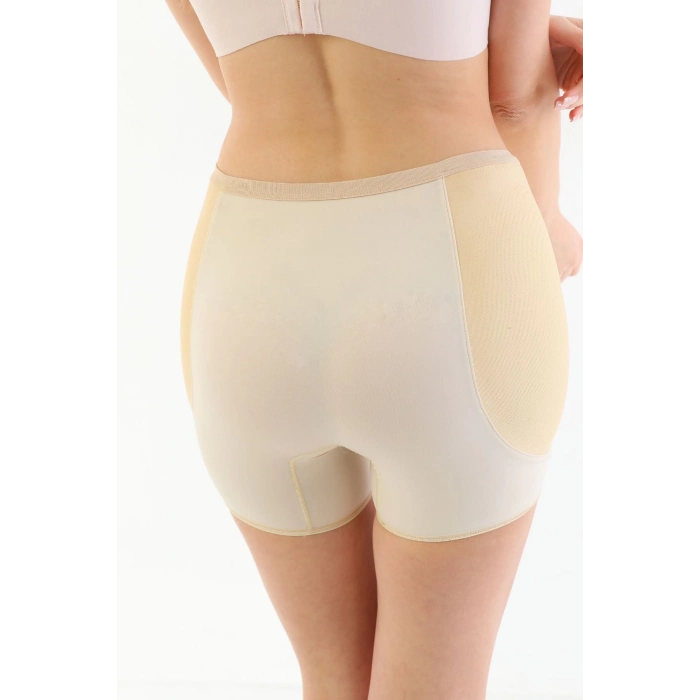 Özel Üretim Vücut Şekillendirici Toparlayıcı Sıkılaştırıcı İz Göstermeyen Yandan Destekli Pop-Up Şort