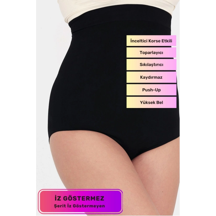 İz Göstermeyen Kaymaz Toparlayıcı Sıkılaştırıcı İz Göstermeyen Yüksek Bel Kaydırmaz Yüksek Bel Slip Korse
