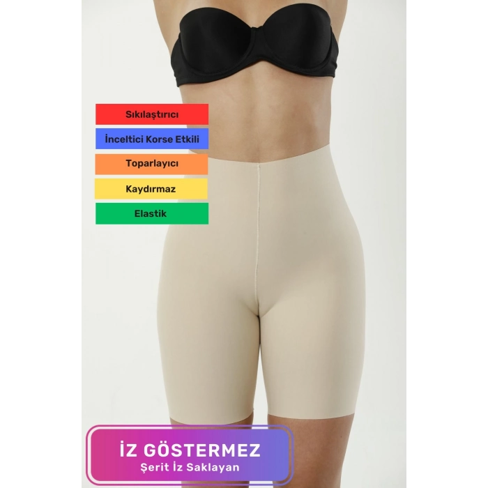 Özel Üretim Kadın Vücut Şekillendirici Kadın Kaymaz Toparlayıcı Lazer Kesim Paçalı Korse