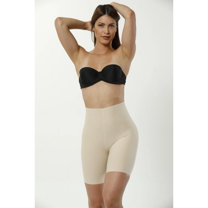 Özel Üretim Kadın Vücut Şekillendirici Kadın Kaymaz Toparlayıcı Lazer Kesim Paçalı Korse