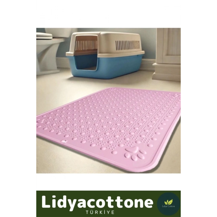 Tuvalet Önü Mama Kabı Kum Paspası Kaymaz Dayanıklı Silinebilir Yıkanabilir Evcil Hayvan