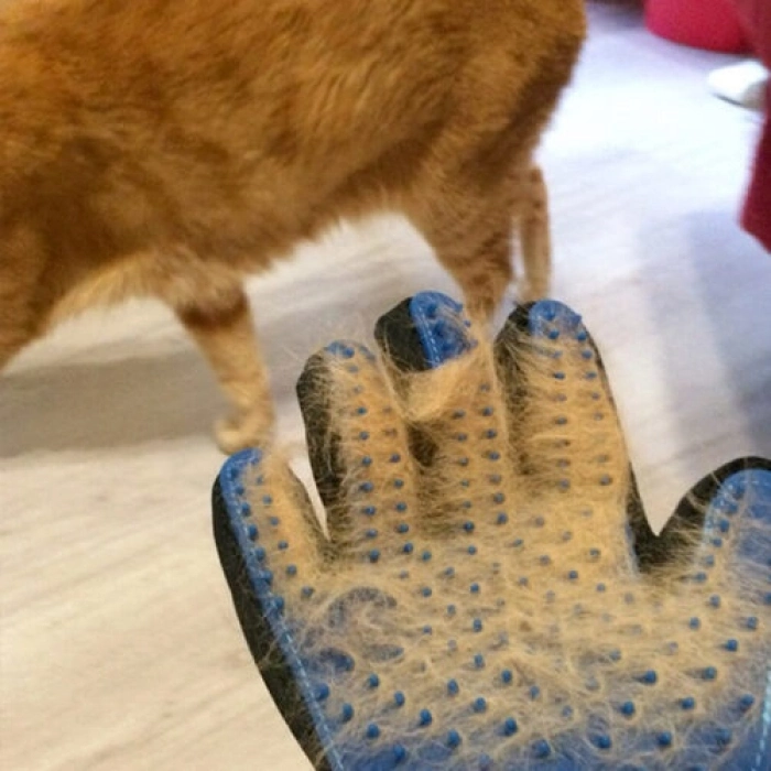 Özel Üretim Kedi Köpek Masaj Etkili Pratik Halı Koltuk Temizleme Silikon Dişli Tüy Toplama Eldiveni