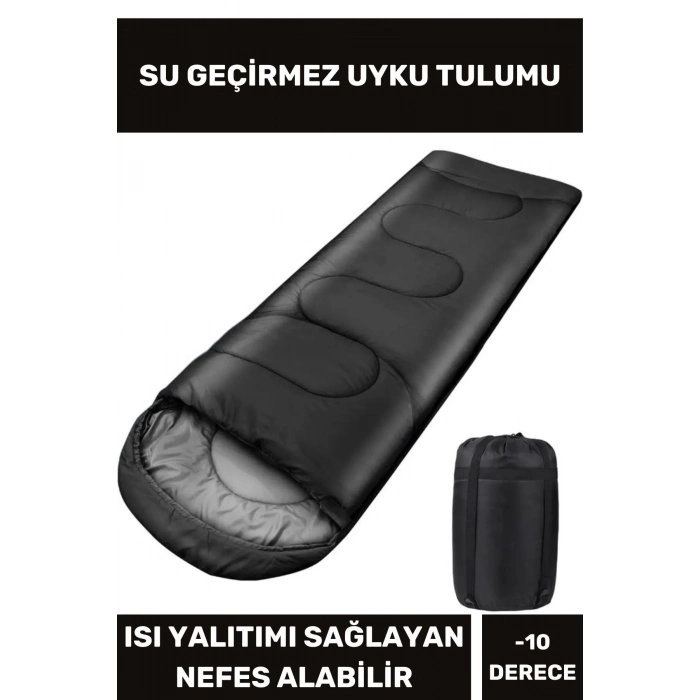 Uyku Tulumu Çift Kaplama Polar Kumaş Kış Çadır Karavan Su Geçirmez Nefes Alabilir -10 Derece