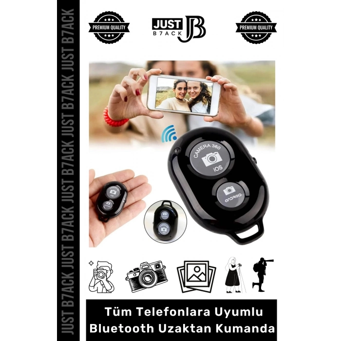 #UzaktanKumanda Bluetooth Tüm Telefonlara Uyumlu Pilli Fotoğraf Video Selfie Uzaktan Kumanda