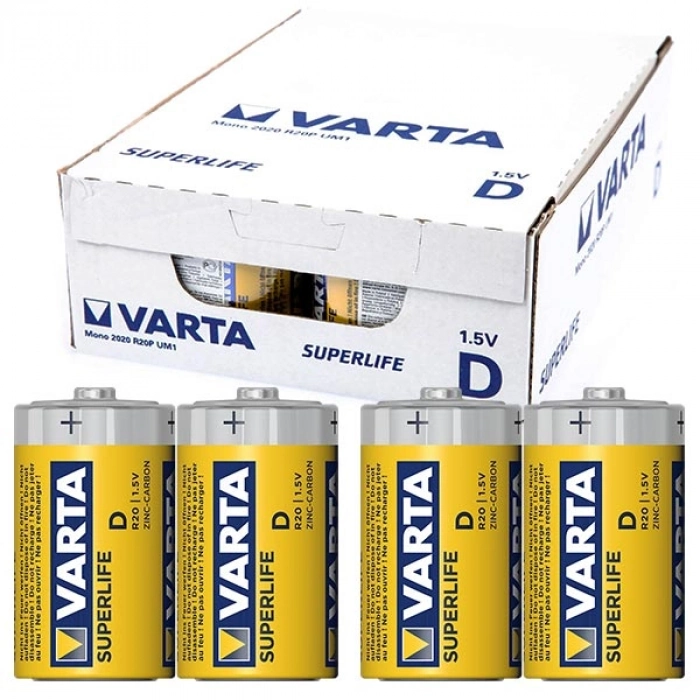 #Pil Kaliteli R20 Standart 15 Volt Dayanıklı Uzun Ömürlü Superlife Çinko Büyük D Boy Pil 24l