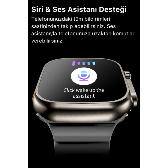 Watch 8 Ultra Series Ios Android Uyumlu Spor Sağlık Sensörlü 45mm Ultra Akıllı Saat
