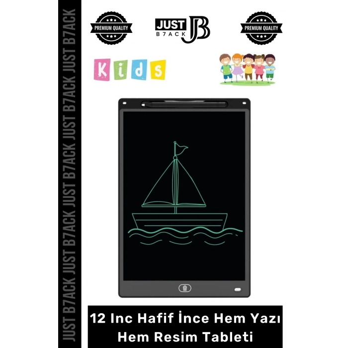 #YazıTableti 12 Inc Lcd Ekran Kalemli Dijital Çizim Tableti Yazı Tahtası Boyama Resim Akıllı Tablet