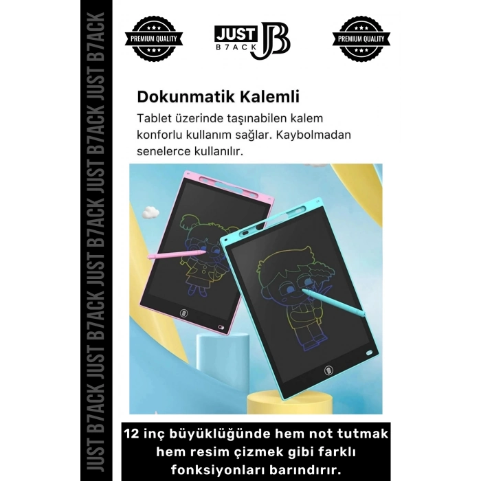 #YazıTableti 12 Inc Lcd Ekran Kalemli Dijital Çizim Tableti Yazı Tahtası Boyama Resim Akıllı Tablet