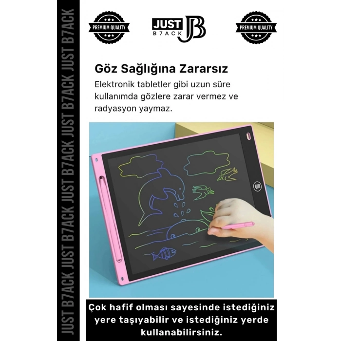 #YazıTableti 12 Inc Lcd Ekran Kalemli Dijital Çizim Tableti Yazı Tahtası Boyama Resim Akıllı Tablet