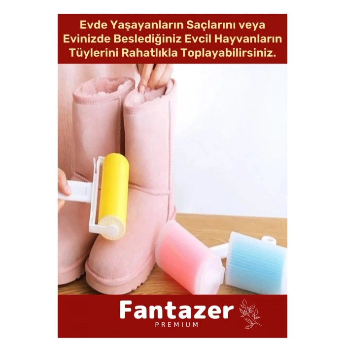 Yeni Nesil Dayanıklı Evcil Hayvan Kedi Köpek Bot Yıkanabilir Pratik Tüy Toz Toplama Rulosu Aparatı