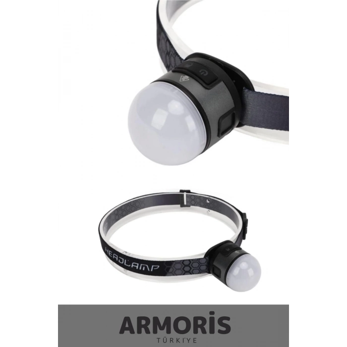 Yeni Nesil Oynar Başlık Mıknatıs Sabitleme Esnek Lastik COB4 Led 7 Modlu Şarjlı Kafa Kamp Av Lambası