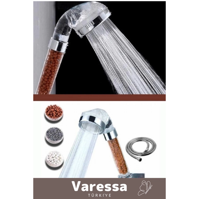 Yeni Nesil Özel Zeolid Taşlı Yüksek Emisyon Güçlü Boncuklu Su Tasarruflu Kireç Önleyici Duş Başlığı