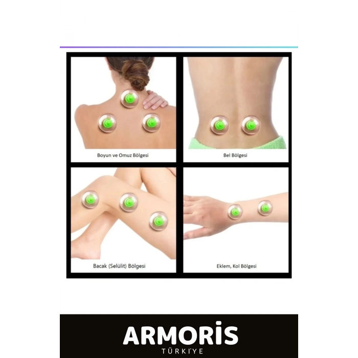 Yeni Nesil Selülit Çatlak Giderici Vakumlu 7 Numara Hacamat Kupası 10 Adet